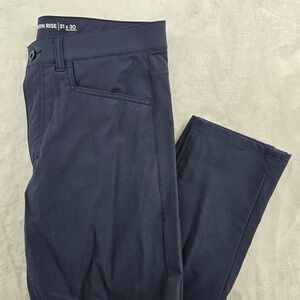 Western Rise Diversion Pants Mens 31x30 Navy Blue Slim Fit Performance Chino